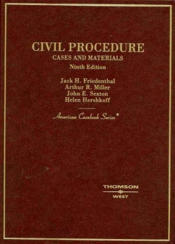 Cases and Materials on Civil Procedure (American Casebook Series)