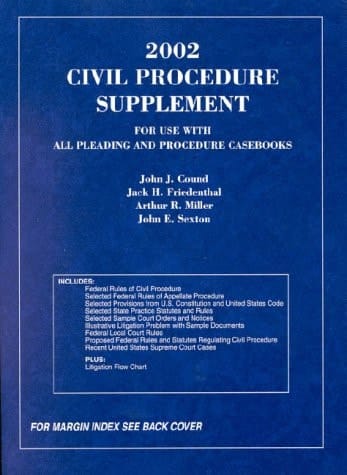 Civil procedure : [for use with all pleading and procedure casebooks]. Suppl.