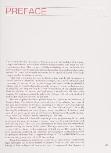 Essentials of business law
