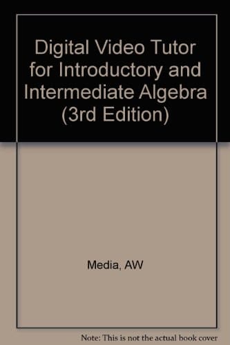 Digital Video Tutor for Introductory and Intermediate Algebra (3rd Edition)
