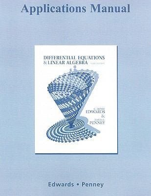 Differential Equations And Linear Algebra