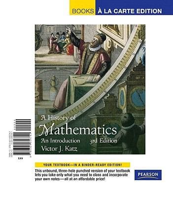A History of Mathematics
            
                Books a la Carte