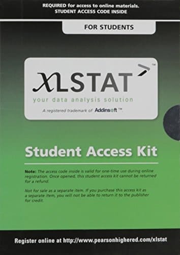 XLStat for Pearson Education Access Code Card [BUNDLE ITEM ONLY]