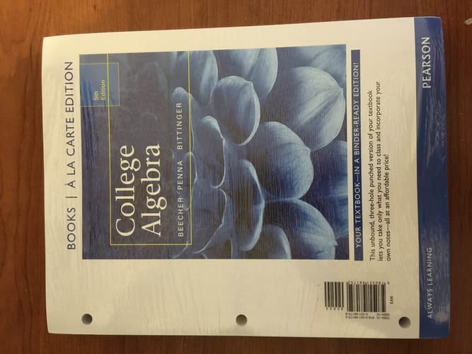 College Algebra, Books a la Carte Edition