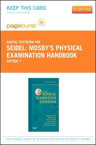 Mosby's Physical Examination Handbook Pageburst Retail