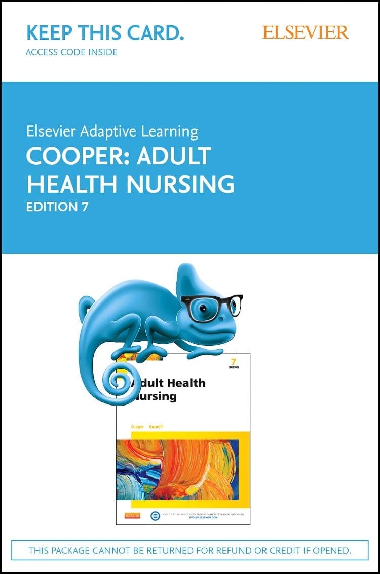 Elsevier Adaptive Learning for Adult Health Nursing (Retail Access Card)