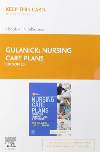 Nursing Care Plans - Elsevier eBook on VitalSource (Retail Access Card) Diagnoses, Interventions, and Outcomes