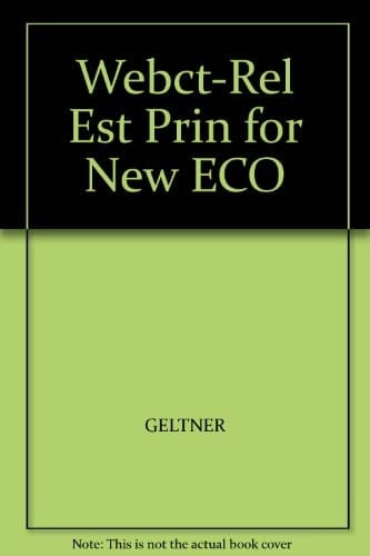 Webct-Rel Est Prin for New ECO