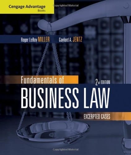 Cengage Advantage Books: Fundamentals of Business Law: Excerpted Cases