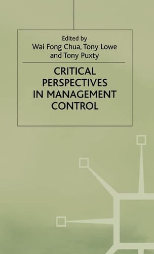 Critical Perspectives in Management Control