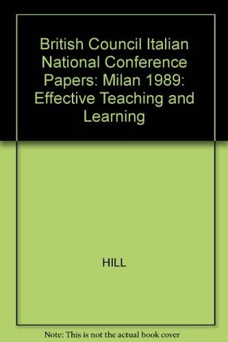 Effective Teaching and Learning 1989 Milan Conference