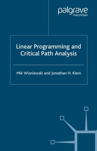 Critical Path Analysis and Linear Programming
