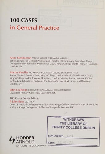 100 cases in general practice
