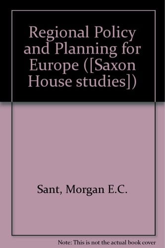 Regional policy and planning for Europe