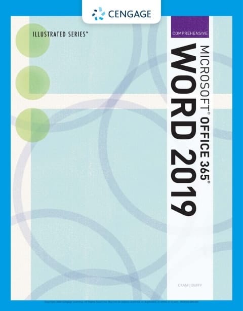 Illustrated Microsoft Office 365 & Word 2019 Comprehensive (MindTap Course List)