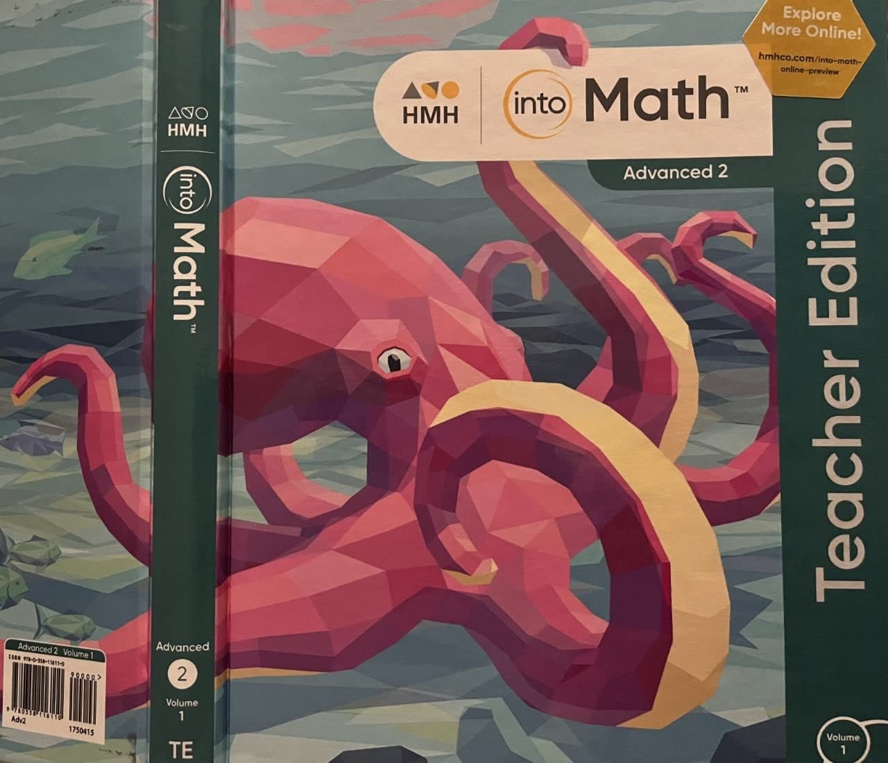 HMH INTO MATH ADVANCED 2 VOLUME 1 TEACHER EDITION