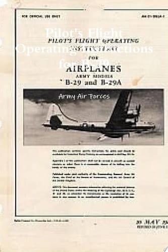 Pilot's Flight Operating Instructions for B-29