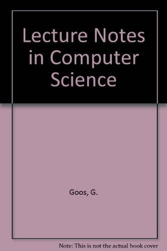 Lecture Notes in Computer Science