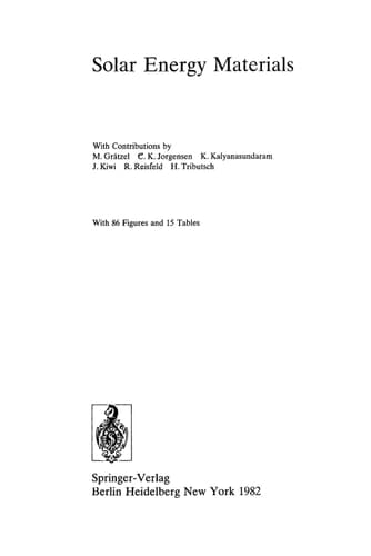 Solar Energy Materials