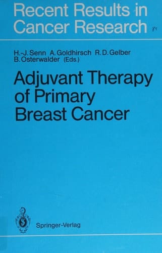 Adjuvant Therapy of Primary Breast Cancer (Recent Results in Cancer Research)