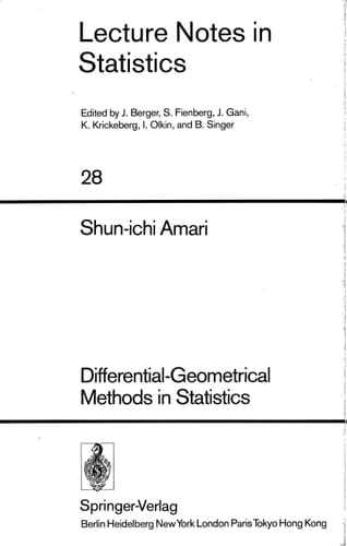 Differential-Geometrical Methods in Statistics