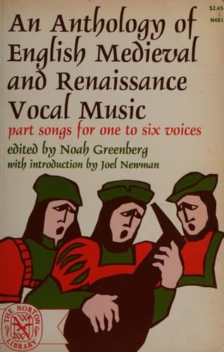 Anthology of English Medieval and Renaissance Vocal Music