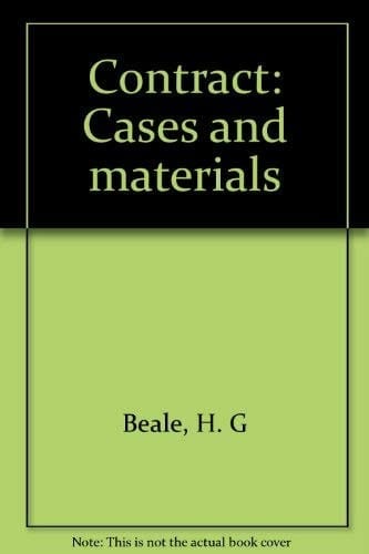 Contract Cases and Materials