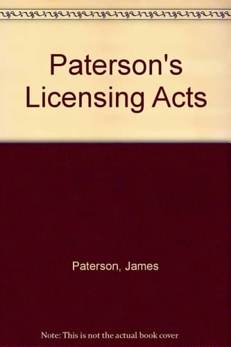 Paterson's Licensing Acts, 1993