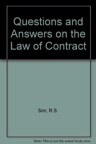 Questions and Answers on the Law of Contract