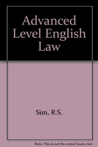 Advanced Level English Law