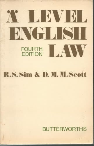 "A" Level English Law