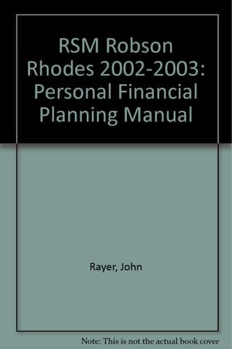 Rsm Robson Rhodes: Personal Financial Planning 2002-2003