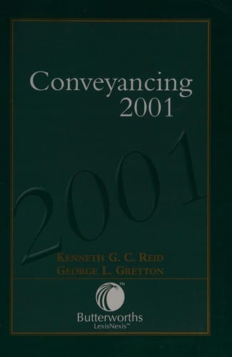 Conveyancing 2001