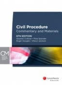 Civil Procedure Commentary and Materials