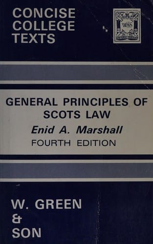 Marshall E a Marshall Gen Prin Scots Law E4