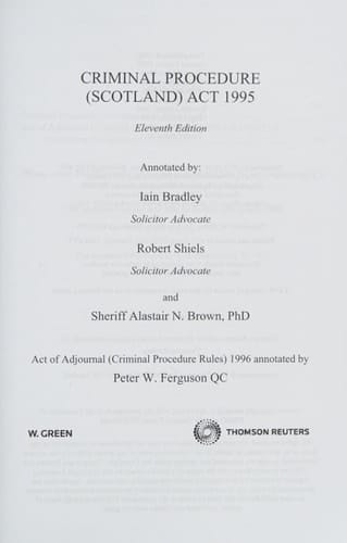Criminal Procedure (Scotland) Act 1995