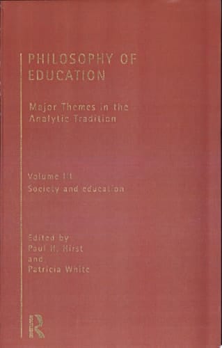 Philosophy of Education: Society and education