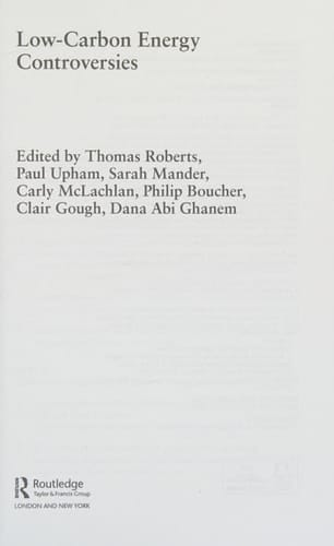 Low-carbon Energy Controversies