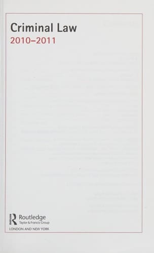 Criminal Lawcards 2010-2011