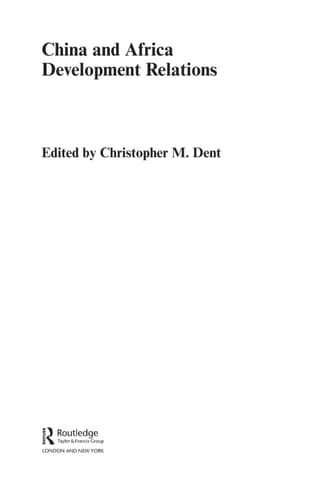 China and Africa Development Relations