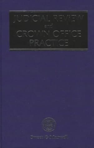 Judicial Review and Crown Office Practice