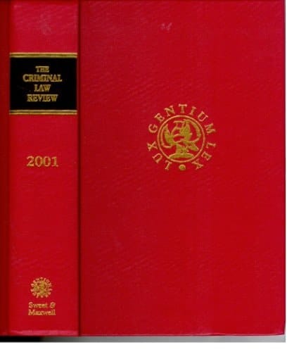 Criminal law review 2001