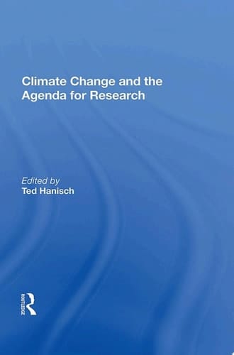 Climate Change And The Agenda For Research