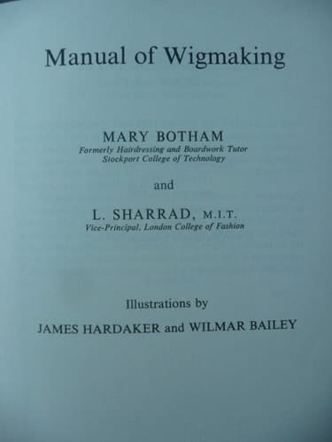 Manual of Wigmaking