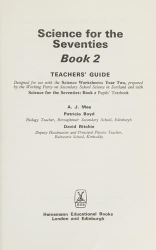 Science for the 70's