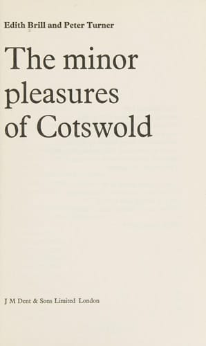 The Minor Pleasures of Cotswold