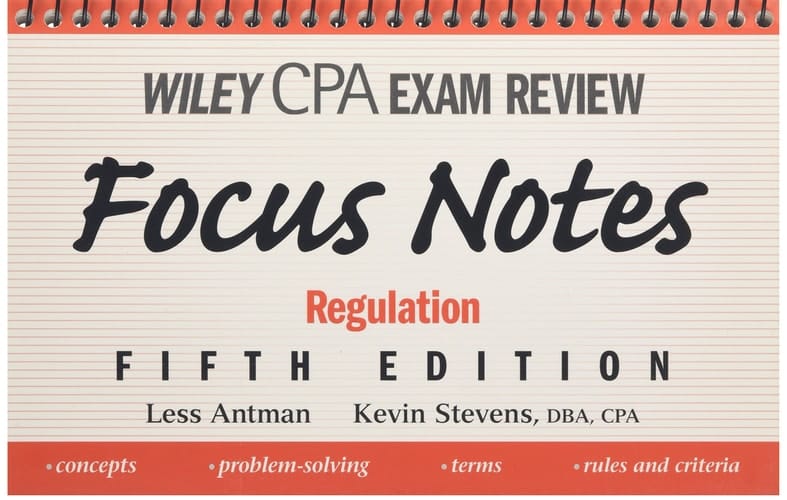 Wiley CPA Examination Review Focus Notes Regulation