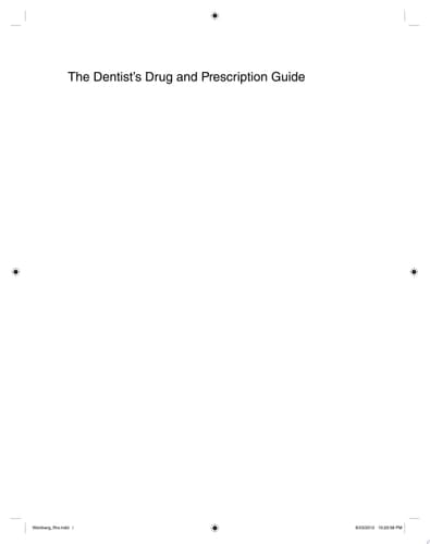 The Dentist's Drug and Prescription Guide