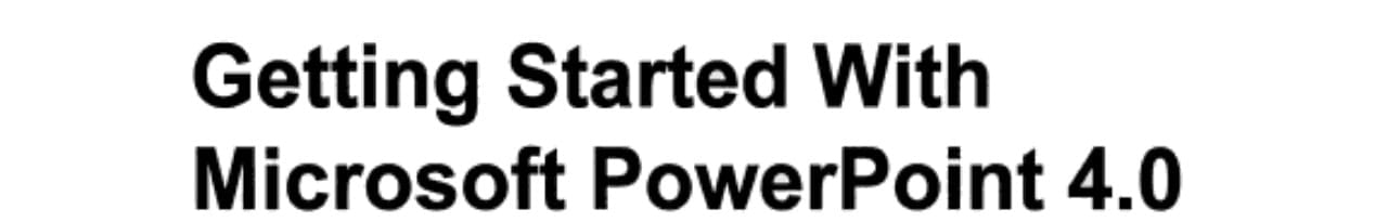 Wiley Getting Started , With Powerpoint