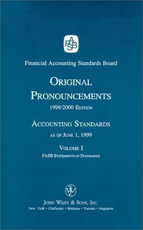 1999 Original Pronouncements, FASB Statements